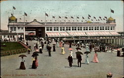 Casino & Boardwalk Asbury Park, NJ Postcard Postcard