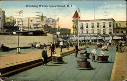 Witching Waves Coney Island, NY Postcard Postcard