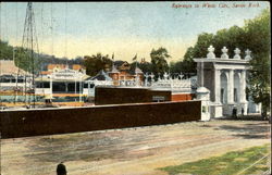 Entrance To White City Savin Rock, CT Postcard Postcard