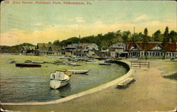 Boat House, Fairmont Park Philadelphia, PA Postcard Postcard