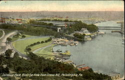 Fairmount Park Bird's Eye View From Lemon Hill Postcard