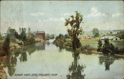 Huron River Scene Ypsilanti, MI Postcard Postcard