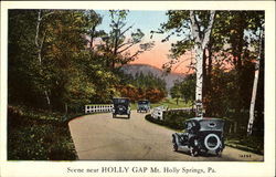Scene Near Holly Gap Mt. Holly Springs Postcard