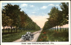 Scene Near Greencastle Postcard