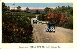 Scene Near Holly Gap Mount Holly Springs, PA Postcard Postcard