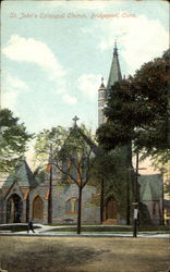 St. John's Episcopal Church Bridgeport, CT Postcard Postcard