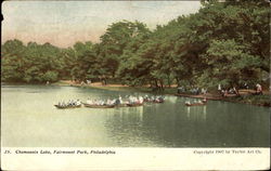 Chamounix Lake, Fairmount Park Postcard