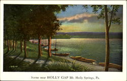 Scene Near Holly Gap Mt. Holly Springs Mount Holly Springs, PA Postcard Postcard