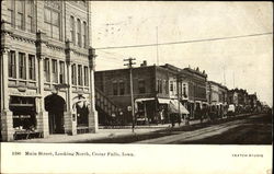 Main Street Looking North Postcard