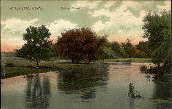 Botna River Atlantic, IA Postcard Postcard