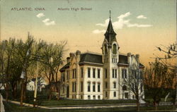 Atlantic High School Iowa Postcard Postcard