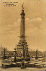 Soldier's And Sailor's Monument Postcard