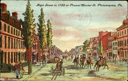 High Street In 1799, Market Street Postcard