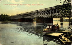 Girard Avenue Bridge, Fairmount Park Postcard