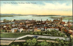 View From Parliament Buildings Quebec Canada Postcard Postcard