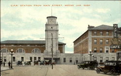 C. P. R. Station From Main Street Postcard