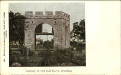 Gateway Of Old Fort Garry Postcard