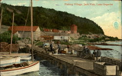 Fishing Village Postcard