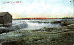 Ottawa River Scene Canada Misc. Canada Postcard Postcard