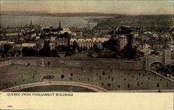 Quebec From Parliament Buildings Postcard