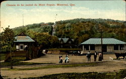 Chemin De Fer Incline Du Mont Royale Postcard