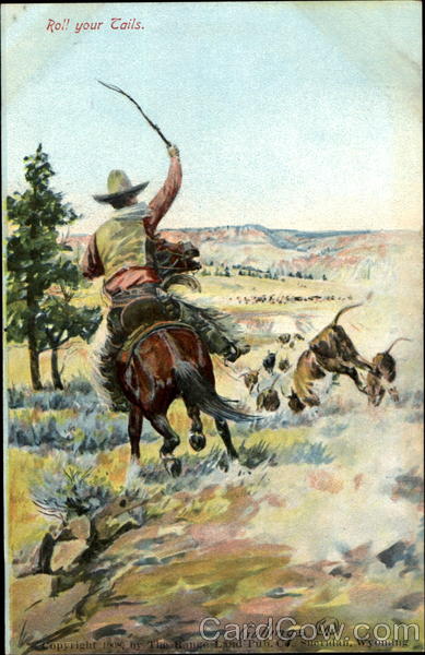 Roll Your Tails Cowboy Western