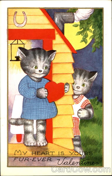 My Heart Is Yours Fur-Ever Valentine Cats