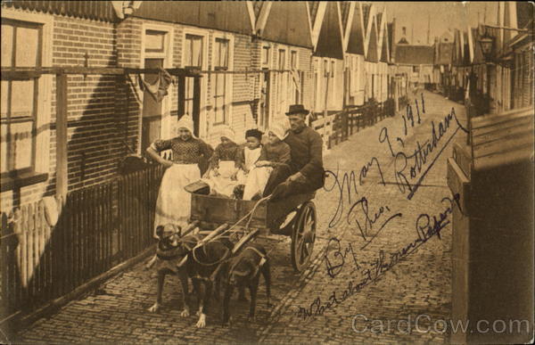 Dog Cart Volendam Netherlands