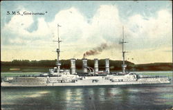 S. M. S. Gneisenau Postcard