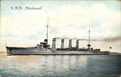 S. M. S. Stralsund Postcard