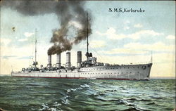 S. M. S. Karlsruhe Postcard