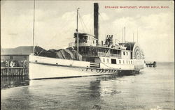 Steamer Nantucket Woods Hole, MA Boats, Ships Postcard Postcard