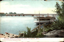 Steamer Silvia On Connecticut River Springfield, MA Boats, Ships Postcard Postcard