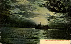 Moonlight Of Revere Beach Postcard
