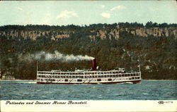 Palisades And Steamer Homer Ramsdell Postcard