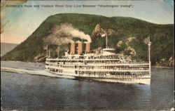 Anthony's Nose And Hudson River Day Line Steamer Washington Irving Boats, Ships Postcard Postcard