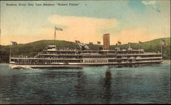 Hudson River Day Line Steamer Robert Fulton Boats, Ships Postcard Postcard