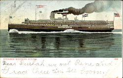 Steamer Western States Postcard