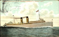 Steamer North West Of The Northern Steamship Co Postcard