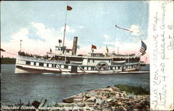 Thousand Islands Steamer St. Lawrence Folger Line Postcard