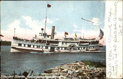 Thousand Islands Steamer St. Lawrence Folger Line Boats, Ships Postcard Postcard