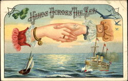 Hands Across The Sea Boats, Ships Postcard Postcard
