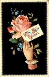 With Best Wishes Postcard