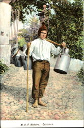 M. O. P. Madeira Costumes Postcard