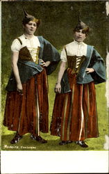 Madeira Costumes Portugal Postcard Postcard