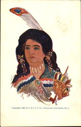 Indian Maiden Postcard