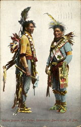 Indian Braves Fort Totten Reservation Postcard