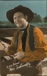 Max Terhune Postcard