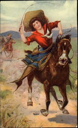 The Belle Of The Plain Postcard