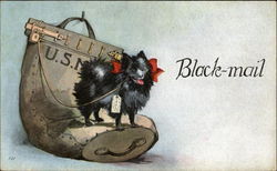 Black Mail Postcard